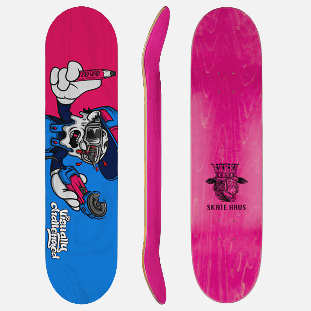 Lead Head The LH Visually Challenged Skate Board - 8.25