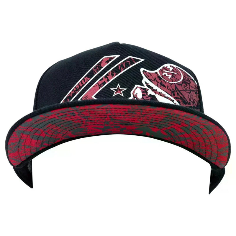 Black and red cap with Metal Mulisha Logo