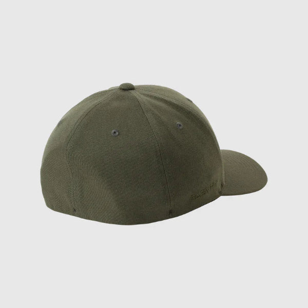 Green baseball cap on a light gray background