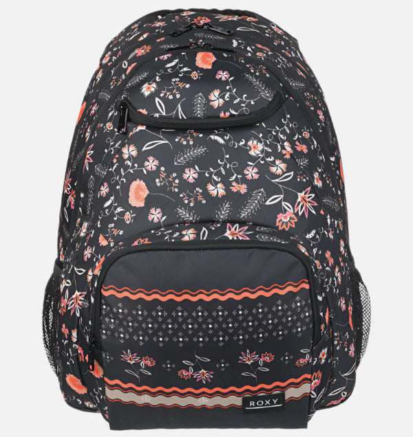 Roxy Shadow Swell Printed Backpack - Anthracite Kerala Border