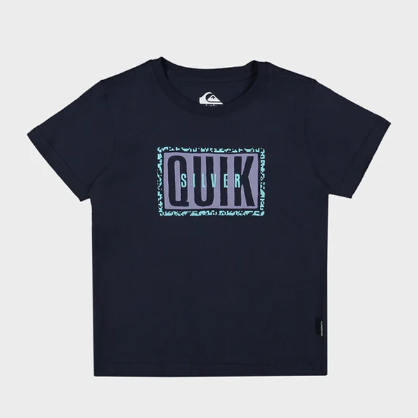 Quiksilver Boys Static Box Tee - Dark Navy
