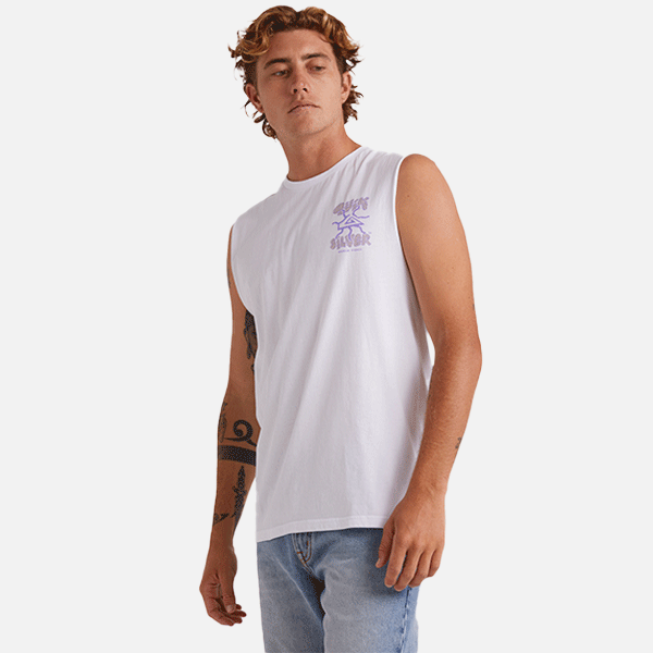 Quiksilver Global Force Muscle - White