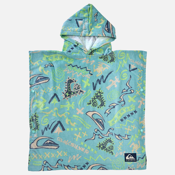 Quiksilver Kids Hoody Towel - Next Gen Pastel Turquoise