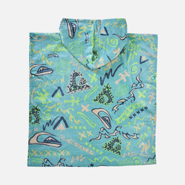 Quiksilver Kids Hooded Towel - Next Gen Pastel Turquoise