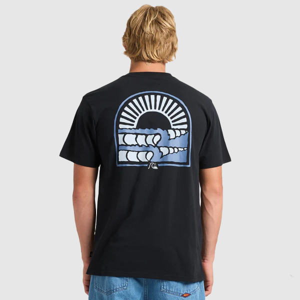 Quiksilver Sunset Arc Wave Tee - Black