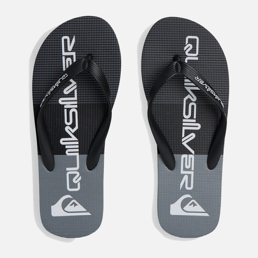 Quiksilver Moncata Art Jandal - Grey/Grey/Black - view 3 | Propaganda Streetwear & Skate