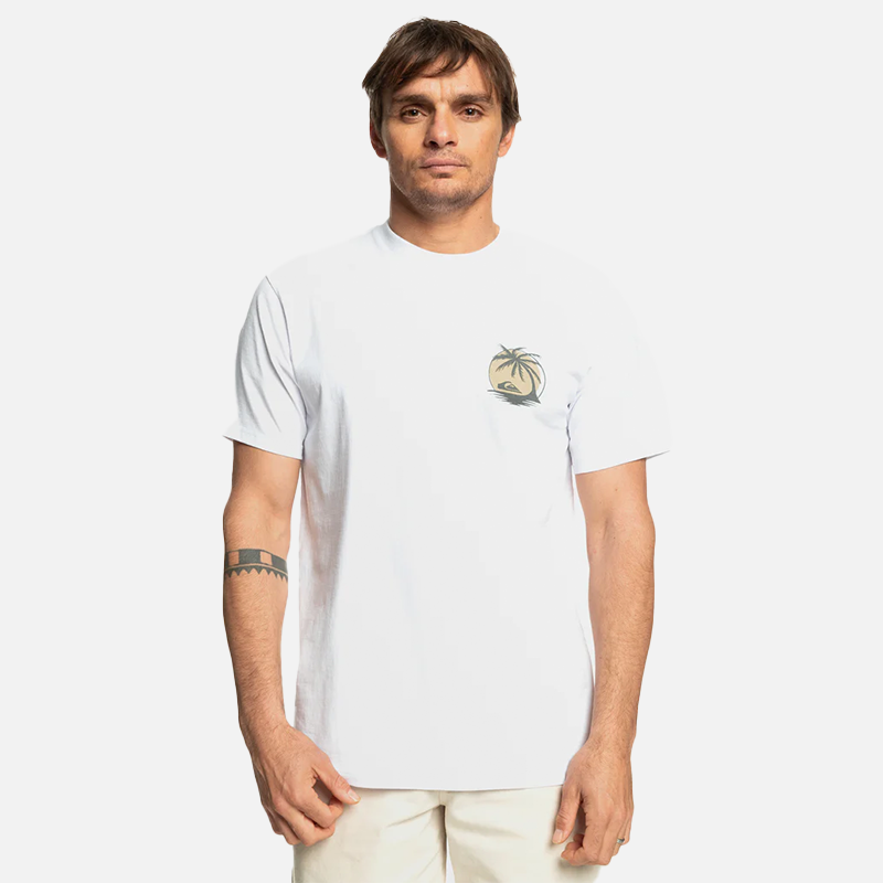 Quiksilver Rising Palms Tee - White