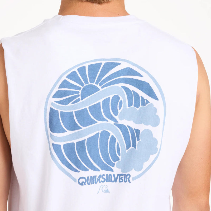 Quiksilver Stacked Muscle - White