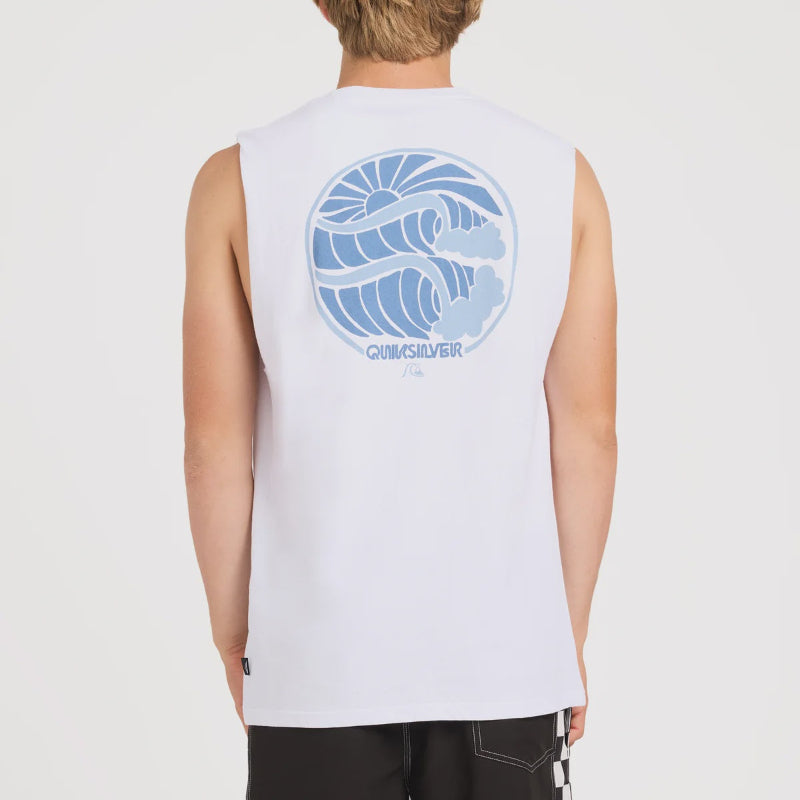 Quiksilver Stacked Muscle - White