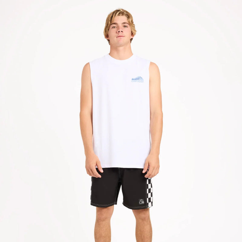 Quiksilver Stacked Muscle - White