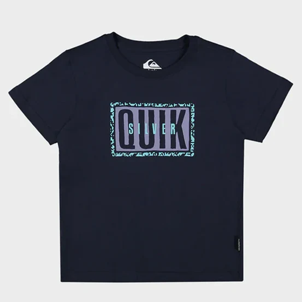 Quiksilver Youth Static Box Tee - Dark Navy