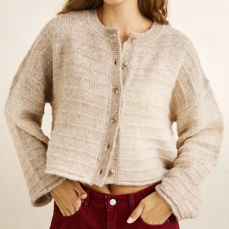 Rhythm Baklava Cardigan - Grey