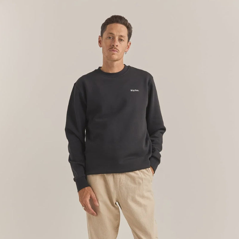 Rhythm Brand Fleece Crew - Black