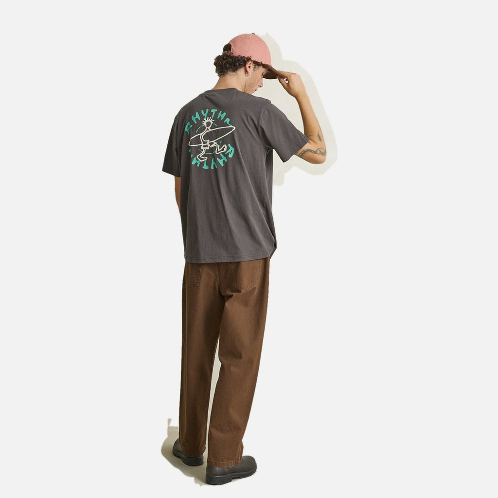 Rhythm Circle Drifter Tee - Black - view 3 | Propaganda Streetwear & Skate