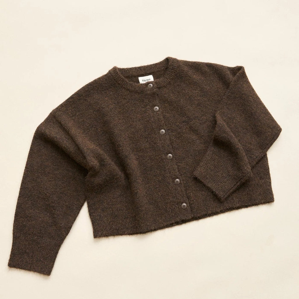Rhythm Estelle Fluffy Cardigan - Chocolate