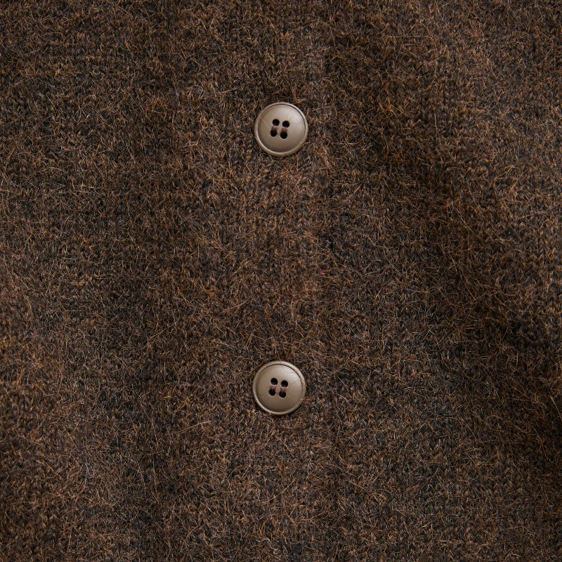 Rhythm Estelle Fluffy Cardigan - Chocolate