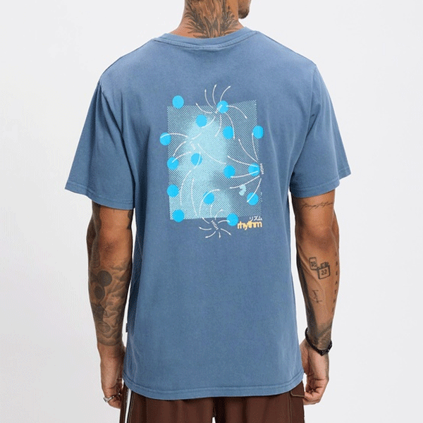 Rhythm High Vintage SS Tee - Sea Blue