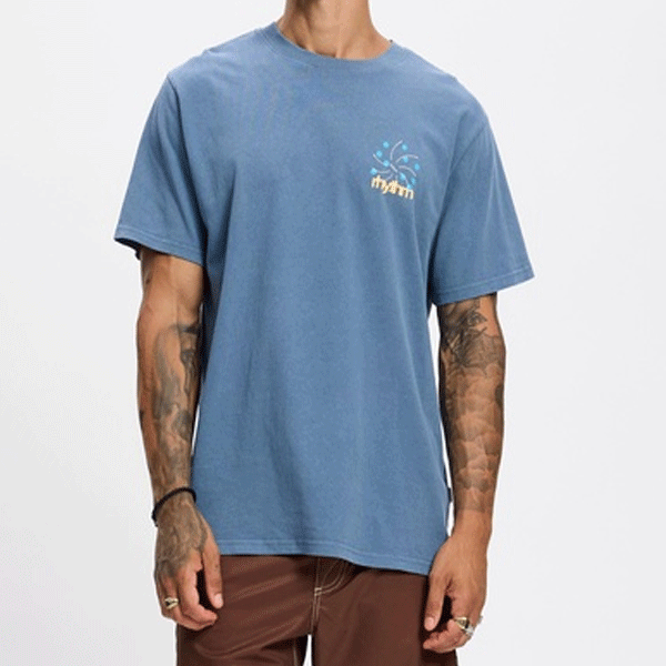 Rhythm High Vintage SS Tee - Sea Blue
