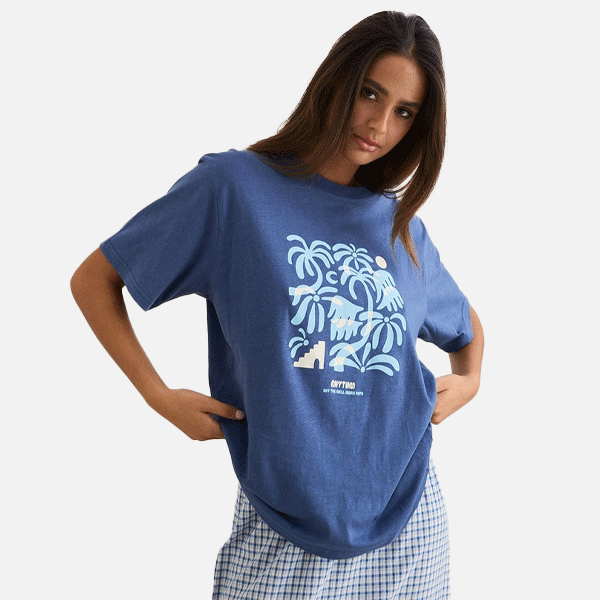Rhythm Island OS Tee - Indigo