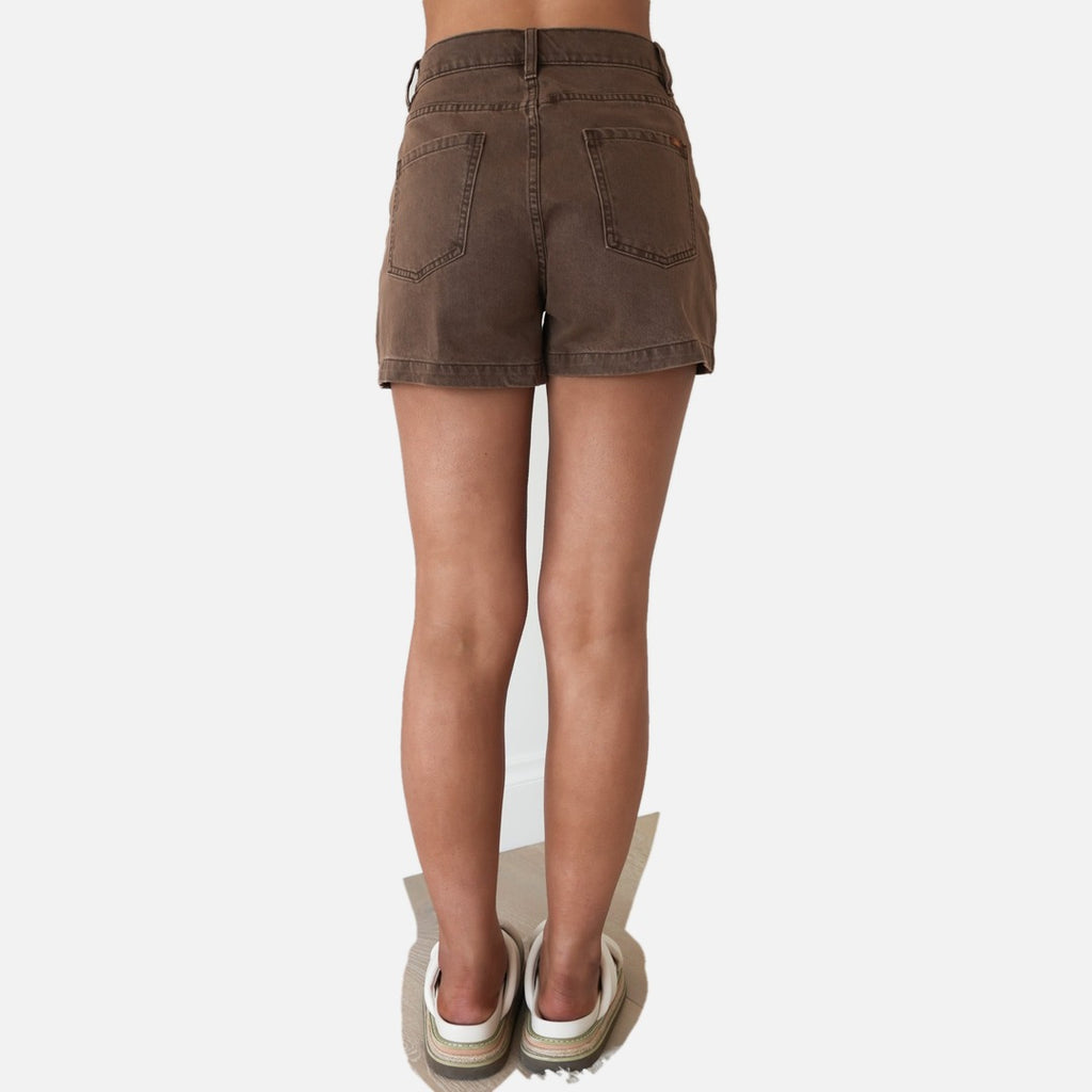 Rhythm Staple Denim Short - Chocolate - view 4 | Propaganda Streetwear & Skate