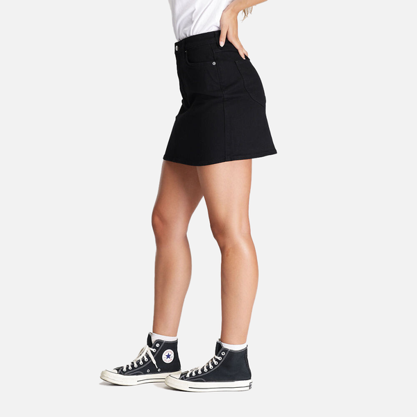 Riders Girlfriend Skirt - Black Rinse