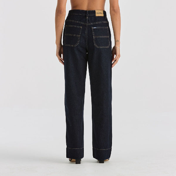 riders hi wide jean in eternal rinse
