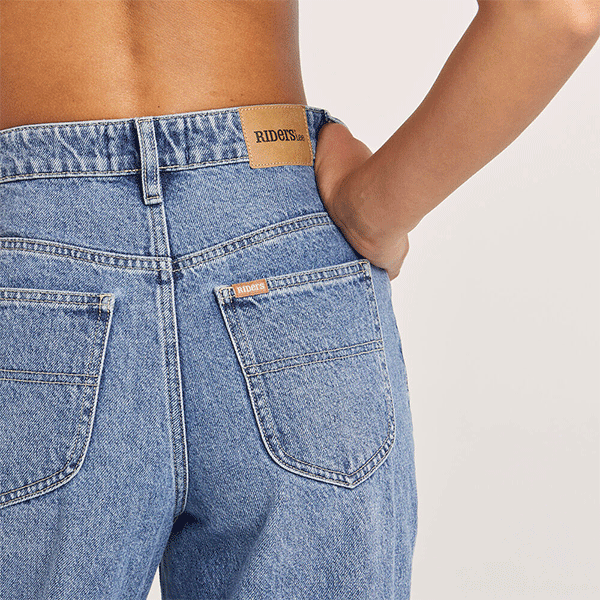 Riders Hi Wide Leg Jean - Pragmatic Blue