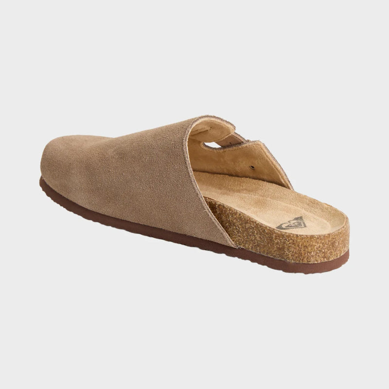 Brown sandal on a white background