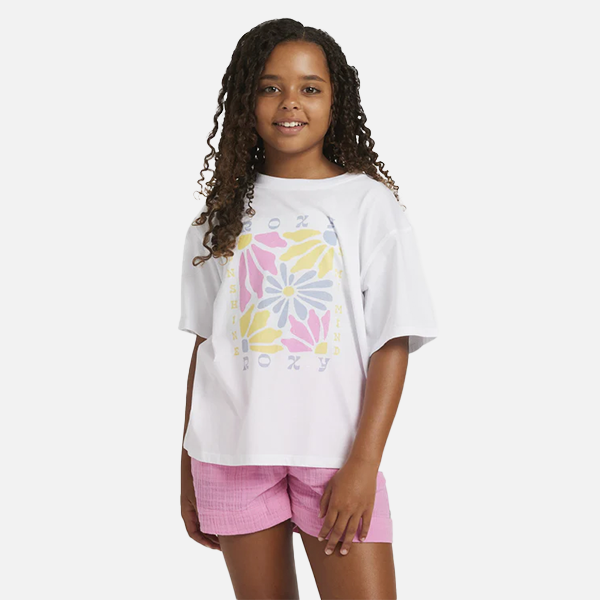 Roxy Girls Day Trippin Tee - White
