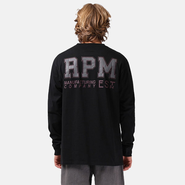 RPM College 94 Long Sleeve Tee - Black