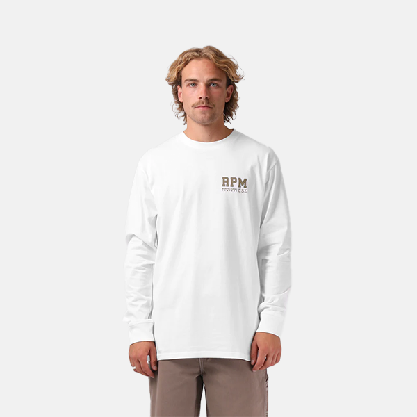 RPM College 94 Long Sleeve Tee - White