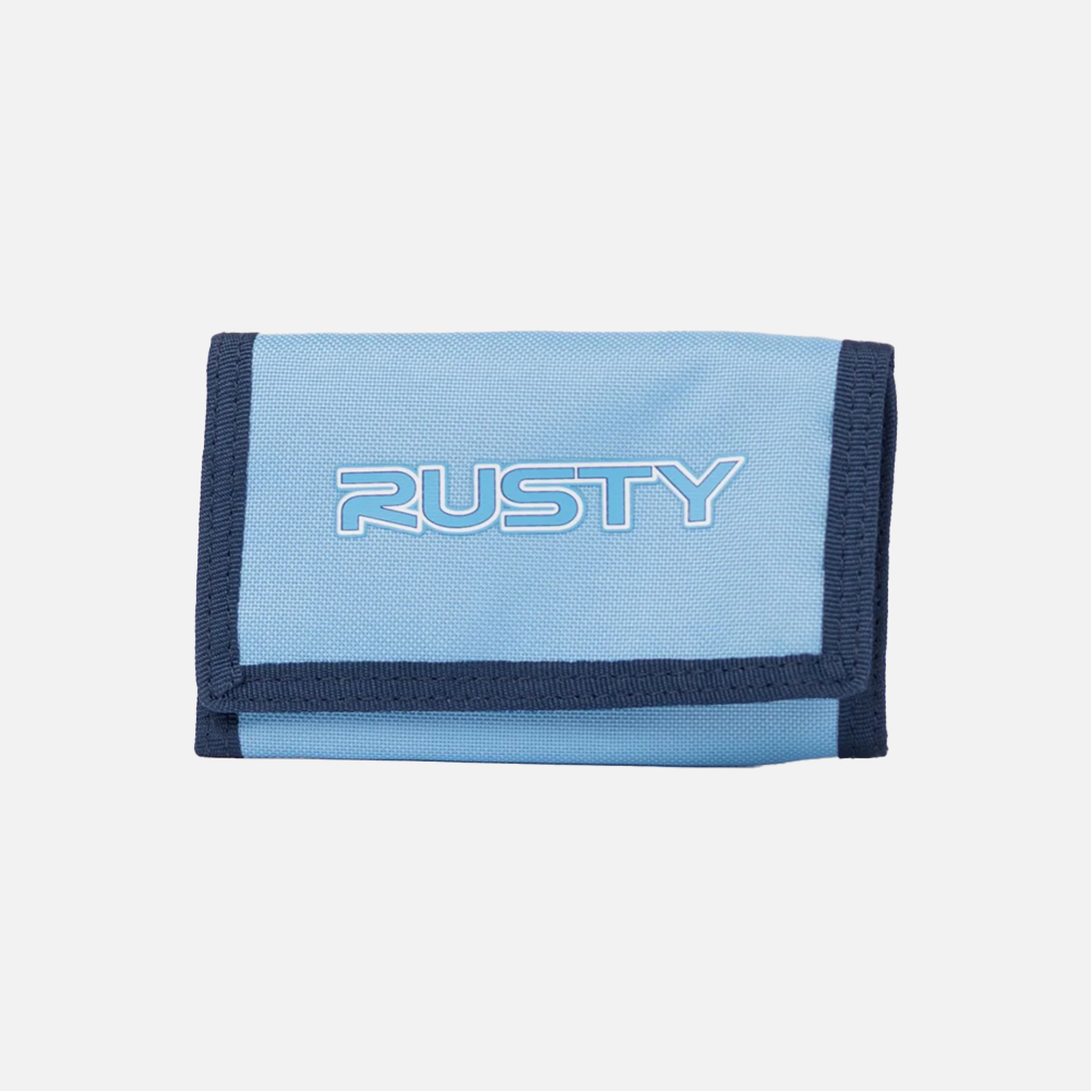 Rusty Academy Tri Fold Wallet - Retro Blue