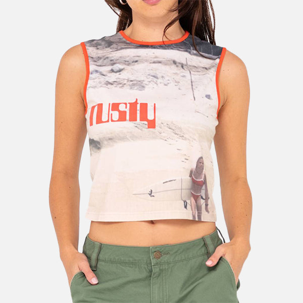 Rusty All Ova Skimmer Tank - White