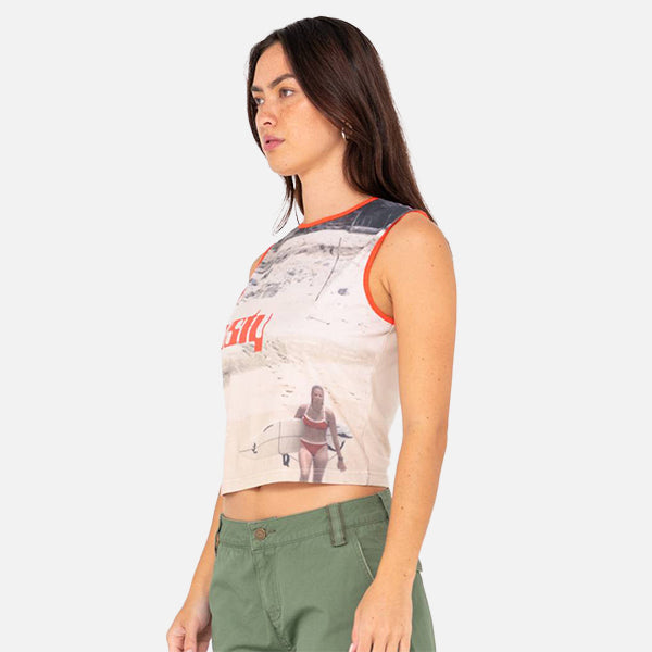 Rusty All Ova Skimmer Tank - White