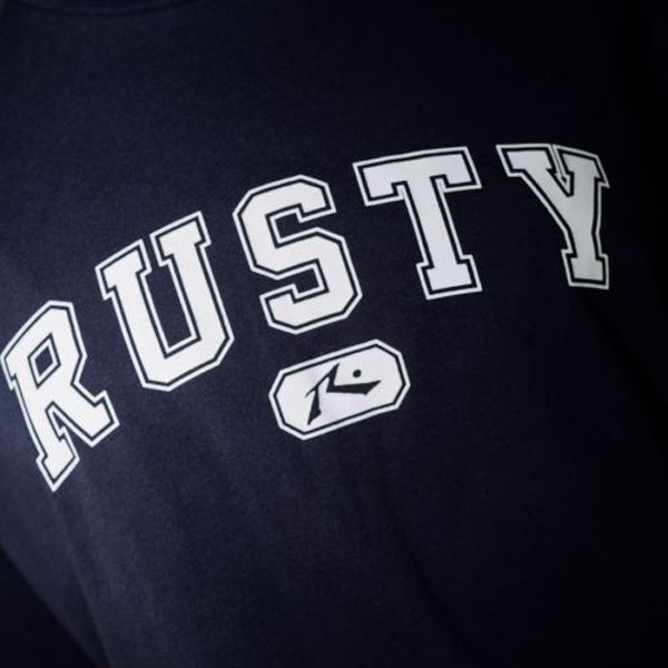 Rusty All saint Collegiate OS Tee - Navy Blue