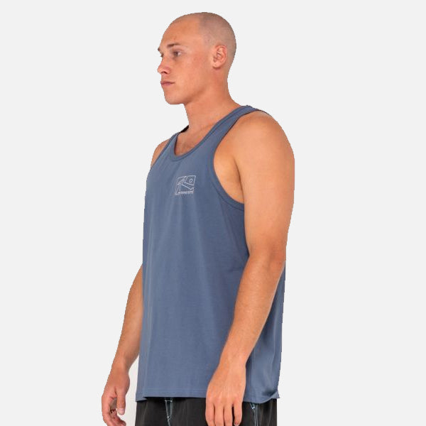 Rusty Boxed Out Tank - China Blue