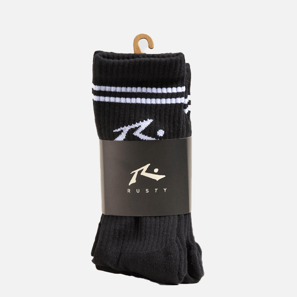 Rusty Comp Mid Calf Socks - Black