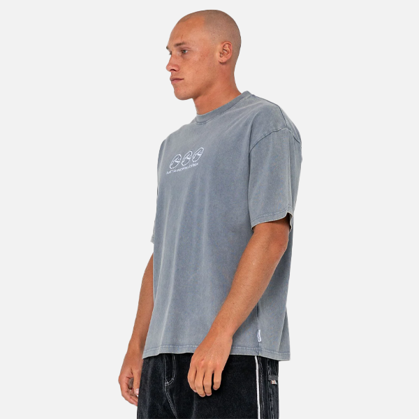 Rusty Crusoe Wash Tee - China Blue