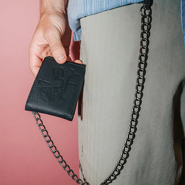 Rusty District Chain Wallet - Black