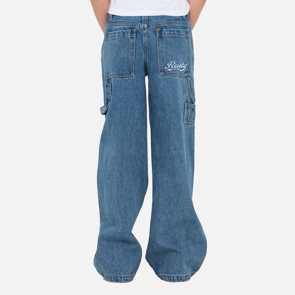 Rusty Billie Low Denim Carpenter Jean - Sea Blue