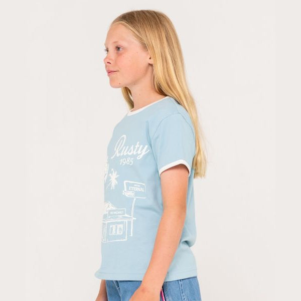 Rusty Girls Sunset Wishes Ringer Tee - GCK
