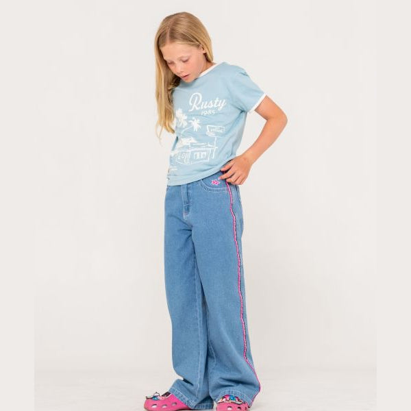 Rusty Girls Sunset Wishes Ringer Tee - GCK