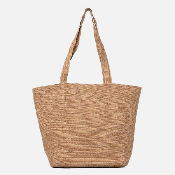 Rusty Gisele Straw Beach Bag - Choc Latte