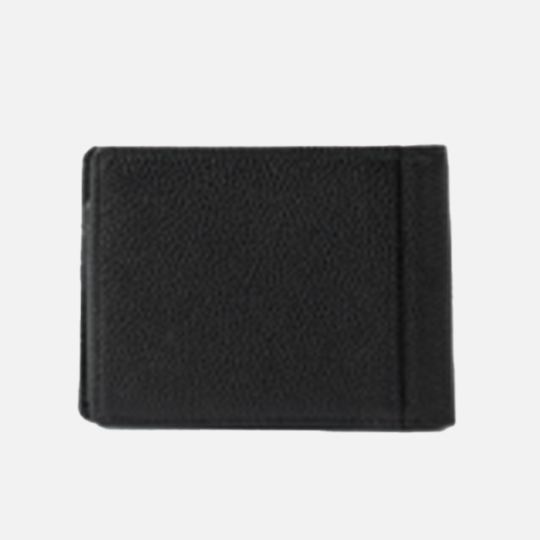 Rusty High River Leather Wallet - Black