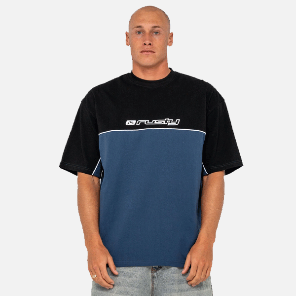 Rusty Infinity Tee - China Blue