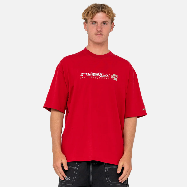 Rusty Jetsetter Tee - Vintage Red