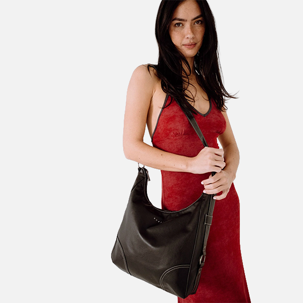 Rusty Mallory Crossbody Bag - Black