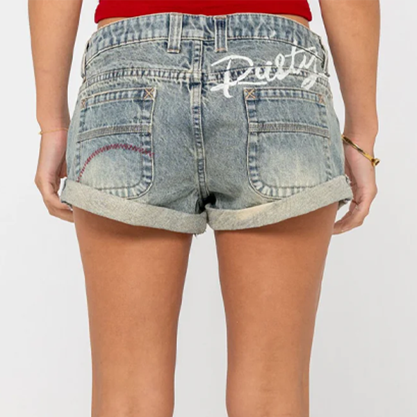 Rusty Norty Phoenix Low Rise Denim Short - Dirty Dawg