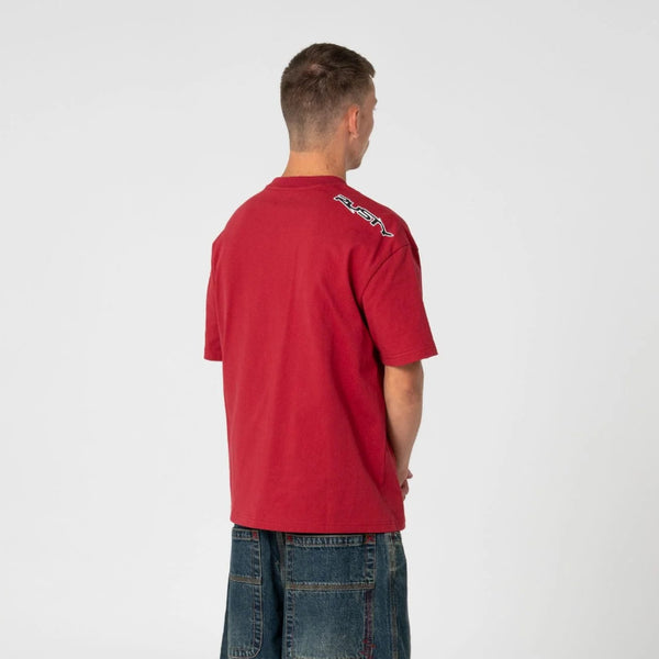 Rusty Razor Cropped Fit Tee - Vintage Red
