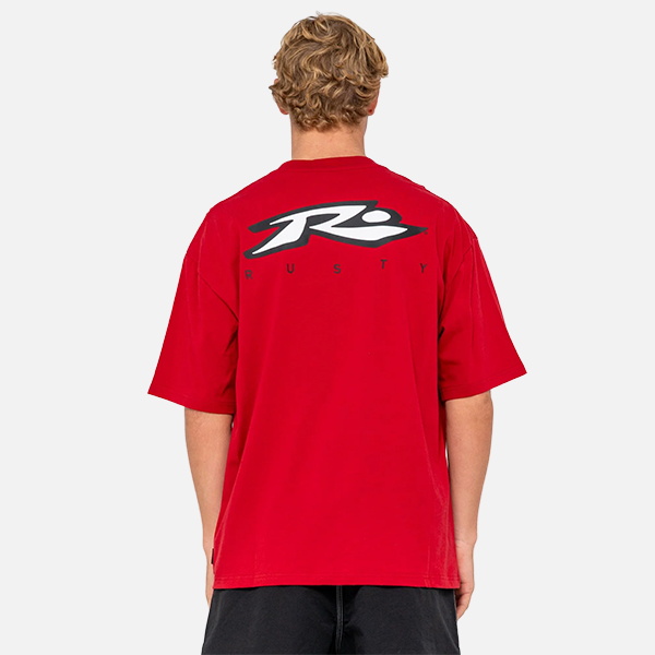 Rusty Registered SS Tee - Vintage Red